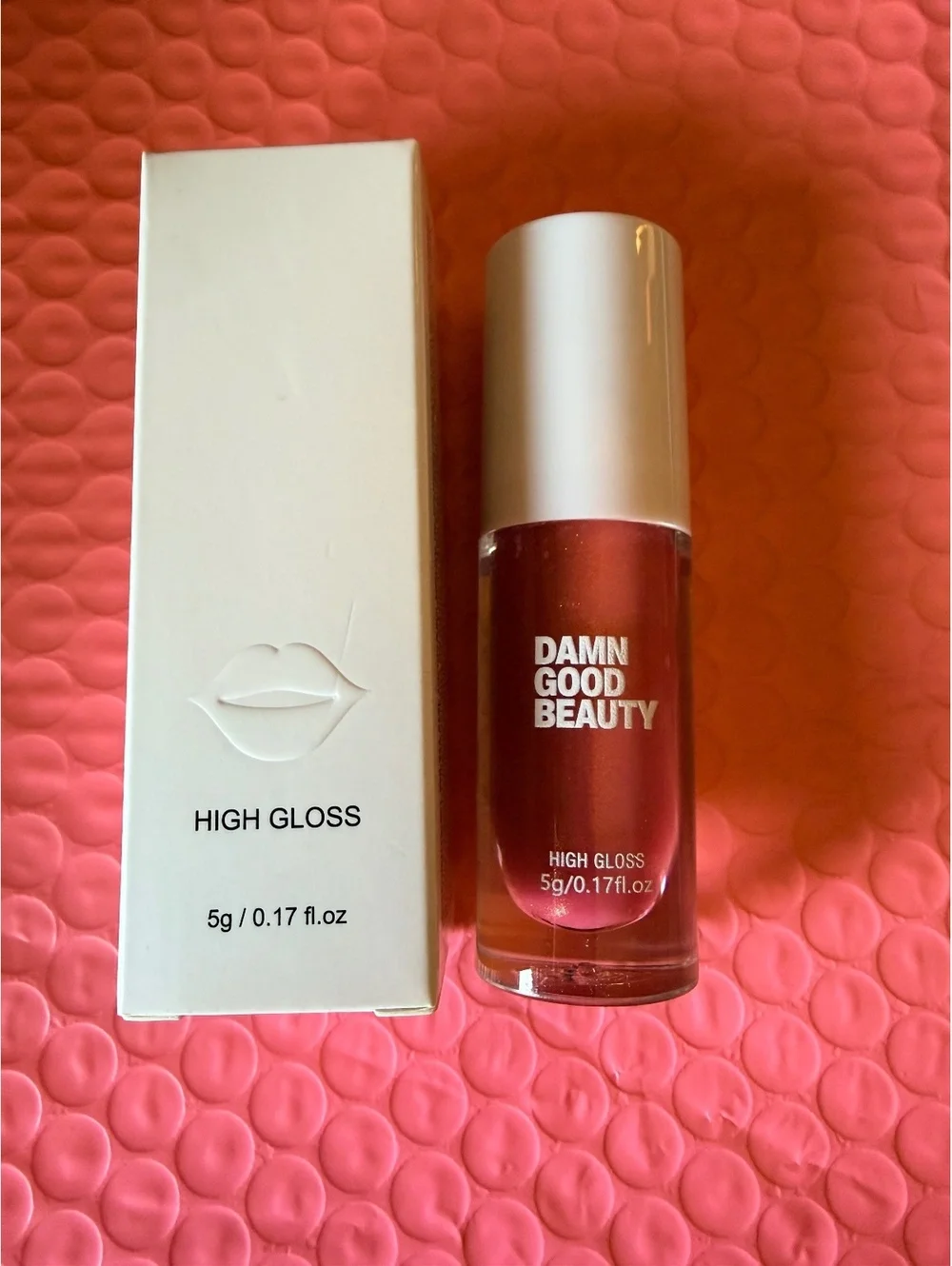 Damn Good Beauty High Gloss shad No. 9 shimmery Rose Pink shade_Brand New